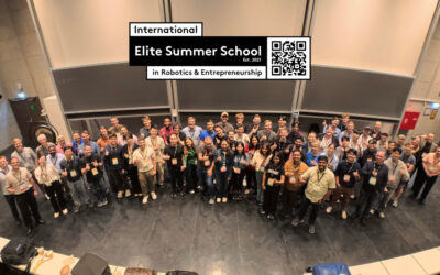 International professors and Elite Robotics Summer School students after a day of fantastic keynotes